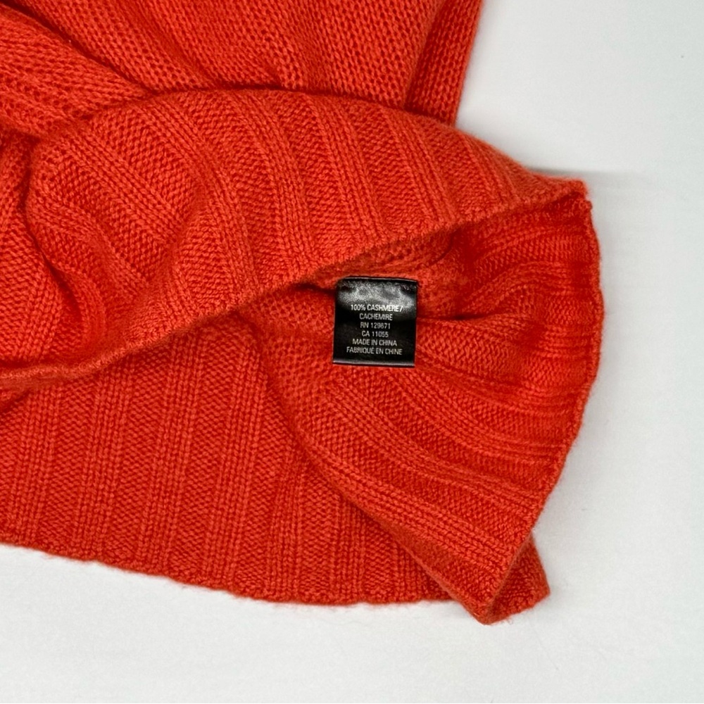 360 Cashmere Orange Turtleneck Sweater - Picture 5 of 6